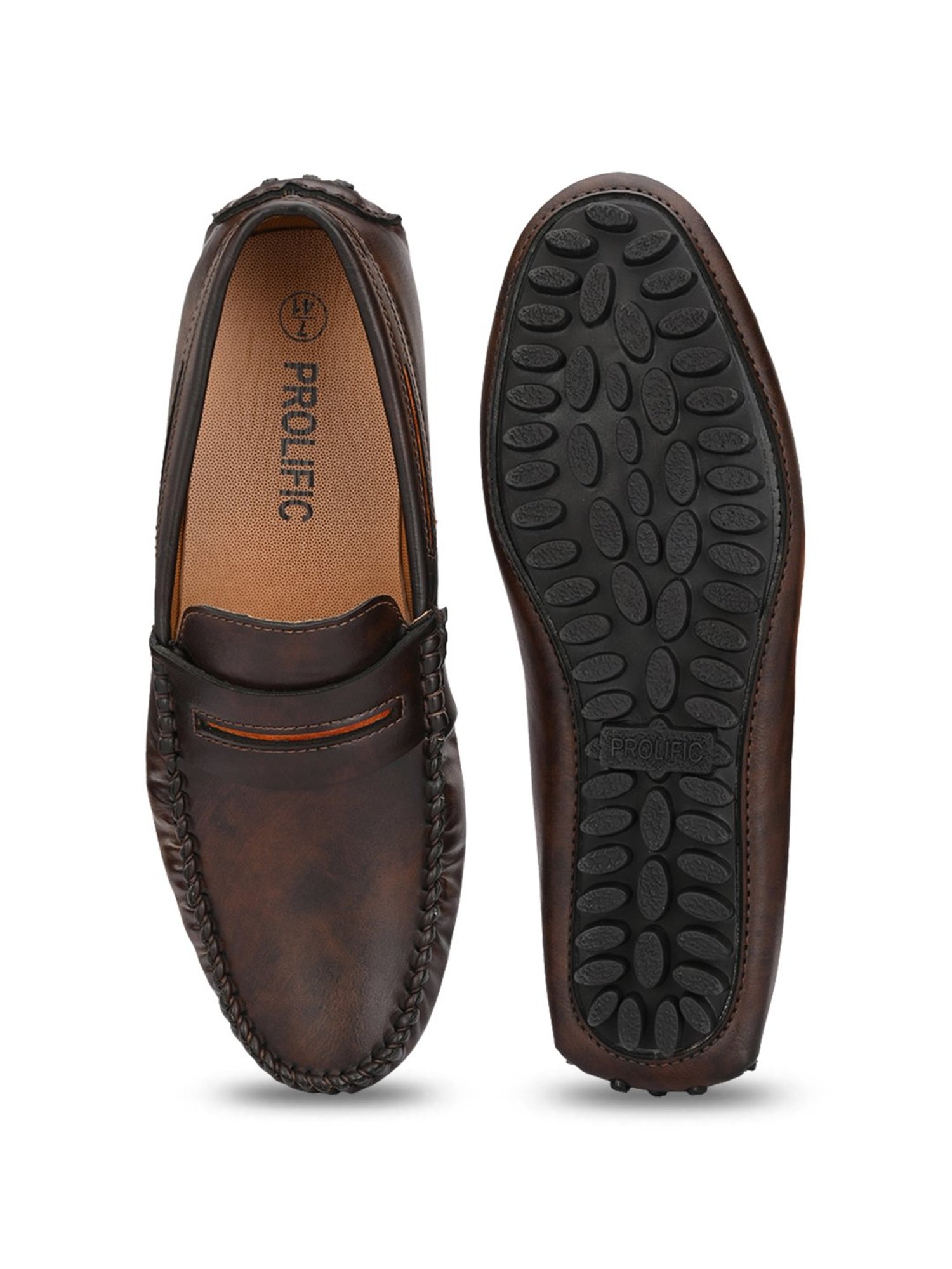 Prolific Men's Brown Casual Loafers