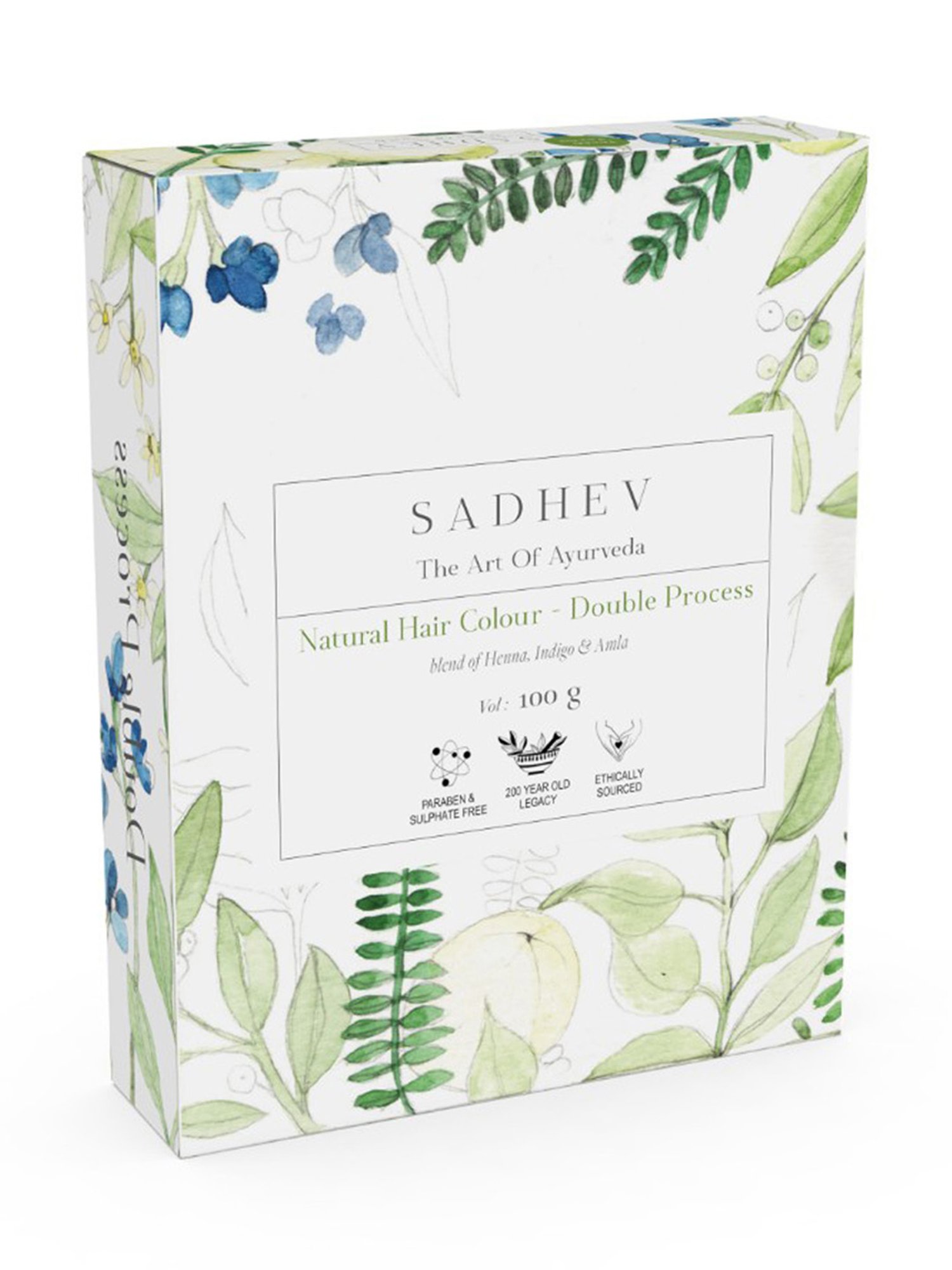 SADHEV Natural Hair Colour Double Process - 100 gm