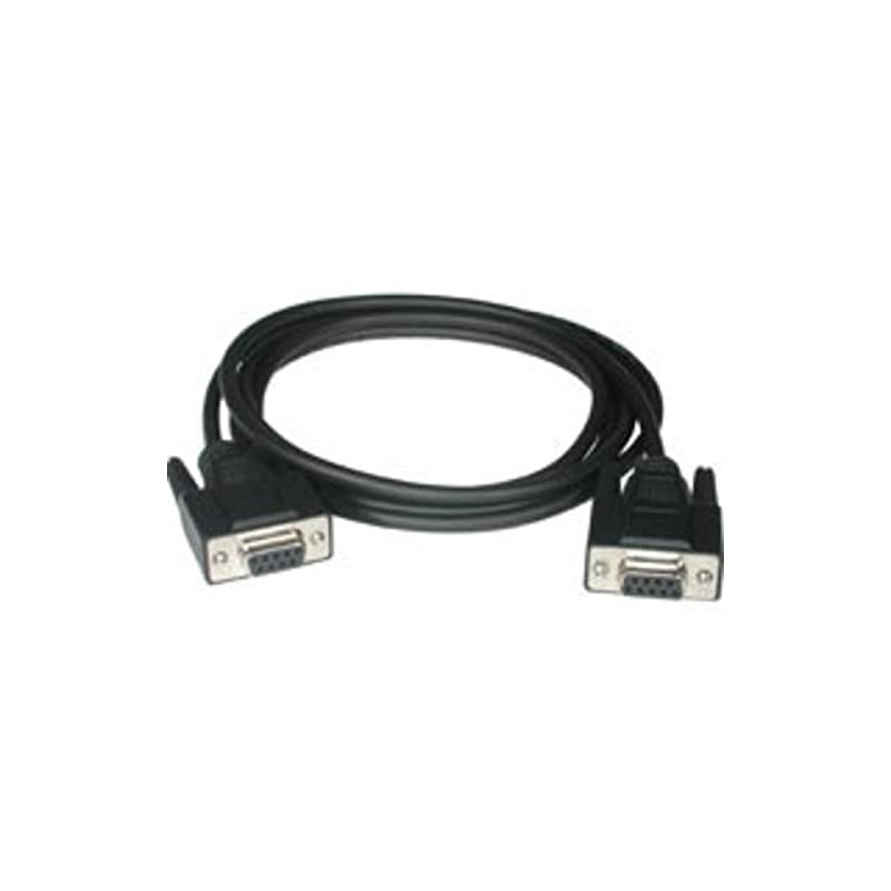 52038 DB9 F/F Serial RS232 Null Modem Cable, Black (6 Feet, 1.82 Meters)