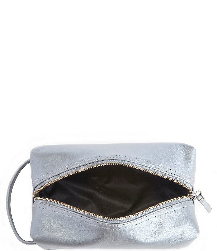 ROYCE New York Genuine Leather Compact Toiletry Bag