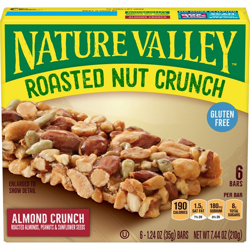 Nature Valley Roasted Almond Crunch Gluten Free Granola Bars - 6ct