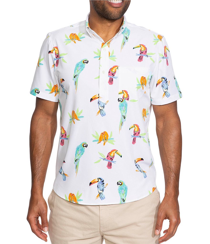 Chubbies The Dude Where's Macaw Short-Sleeve Stretch Shirt