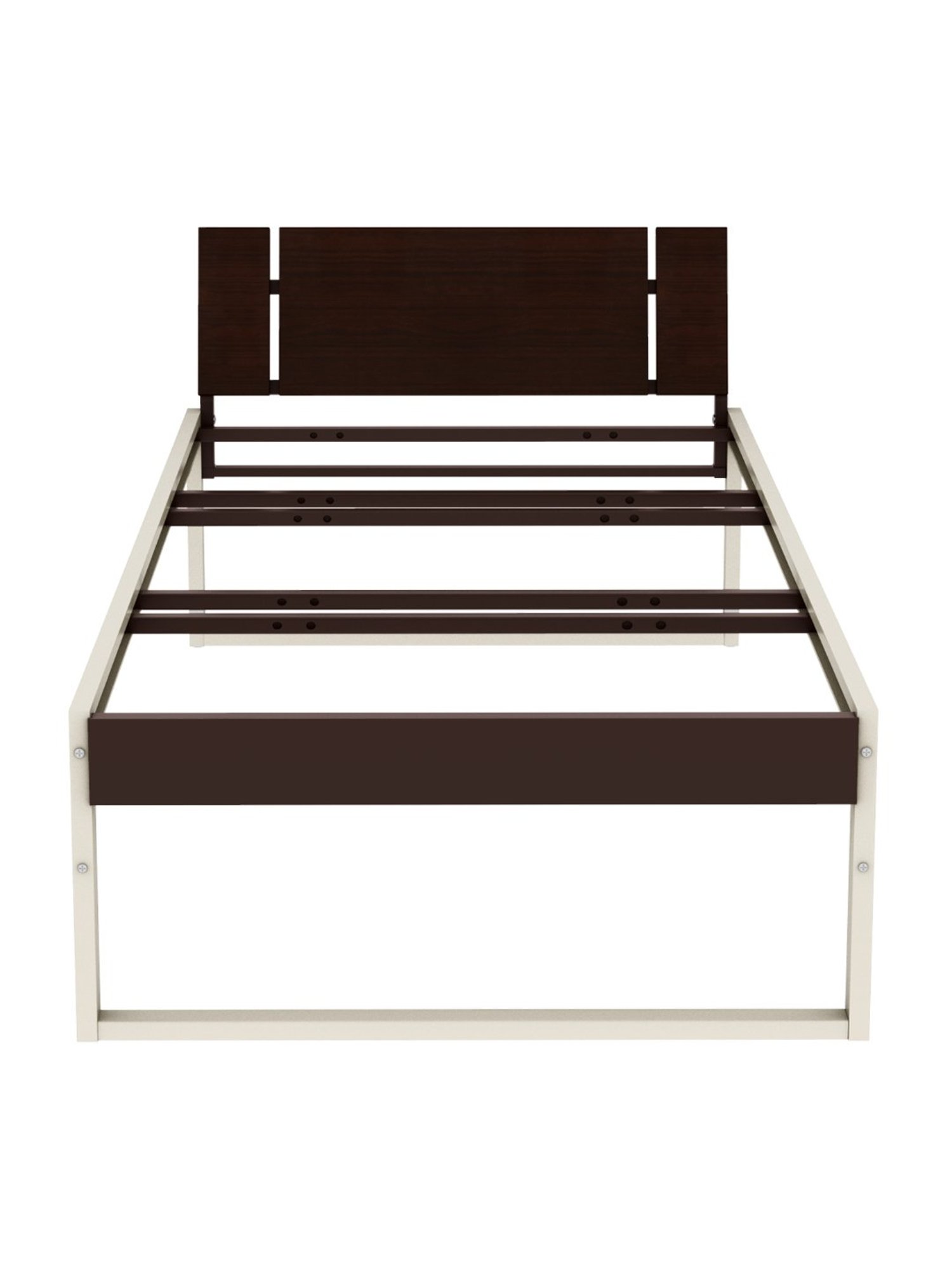 Godrej Interio EQ Brown & White Mild Steel Single Bed