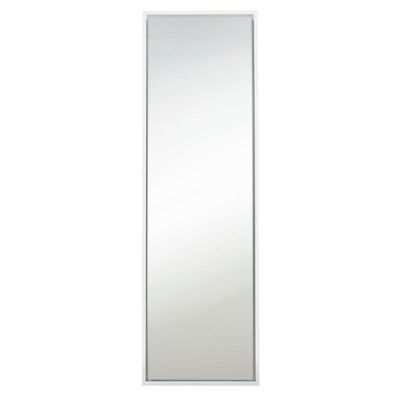 30" x 66" Dove Graywash Framed Full Length Floor/Leaner Mirror - Amanti Art