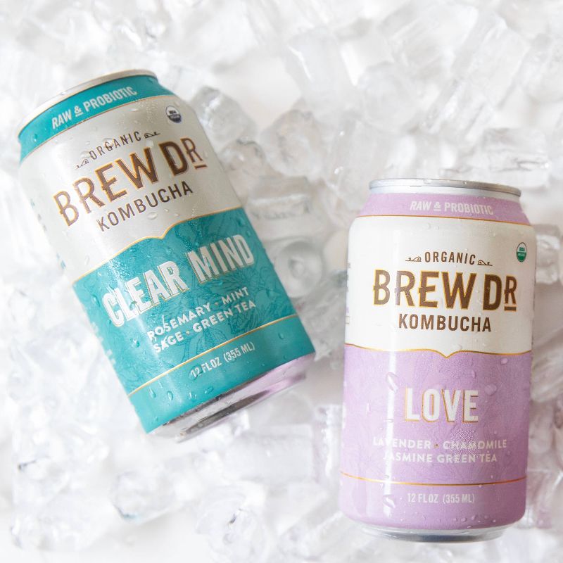 Brew Dr. Kombucha Love - 12 fl oz Cans/4pk
