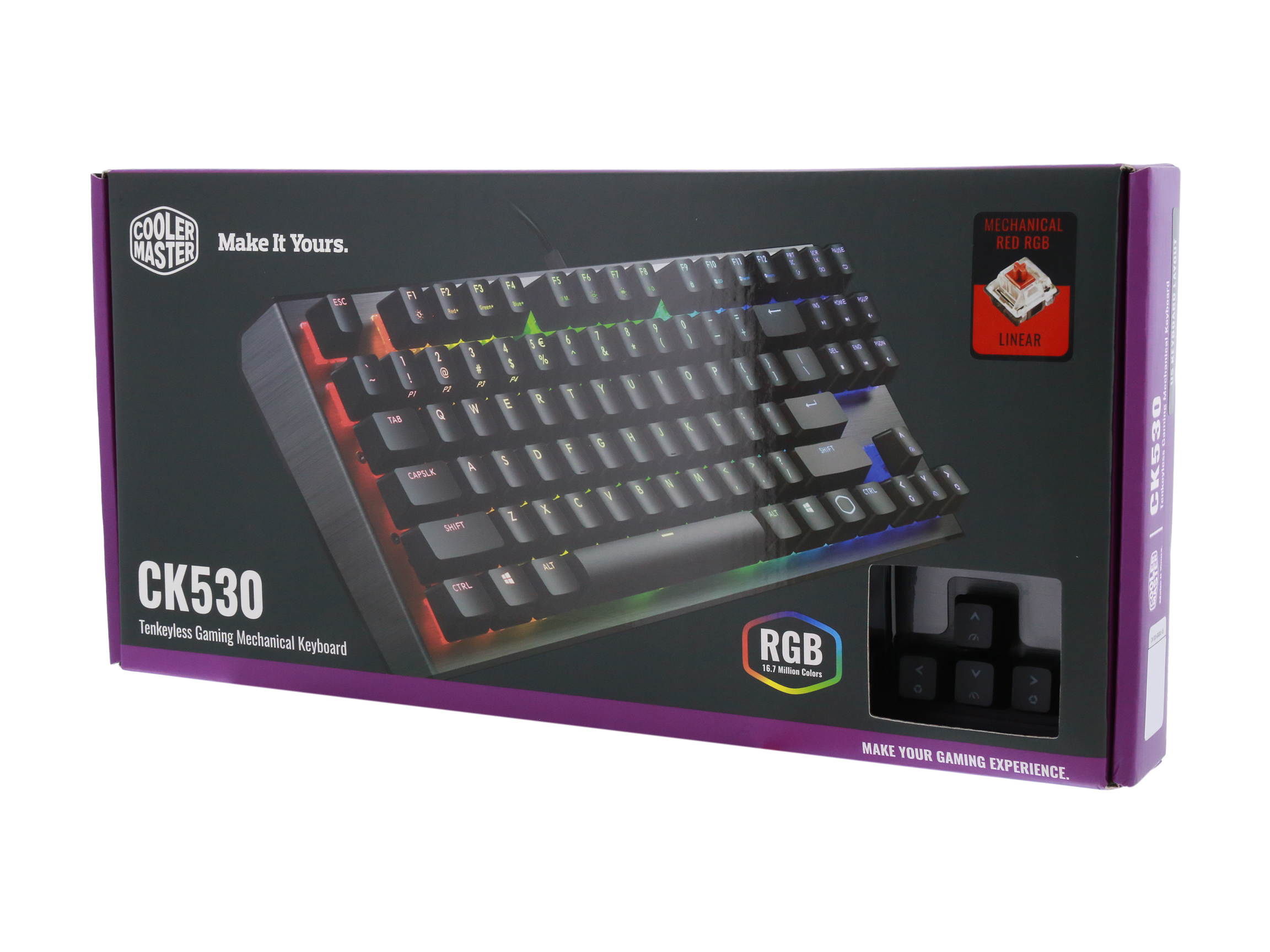 Glorious Modular Mechanical Gaming Keyboard (GMMK)- Barebone Edition (DIY Assembly Required) (Full Size, Black) + Glorious Black Aura Keycaps (Bundle)