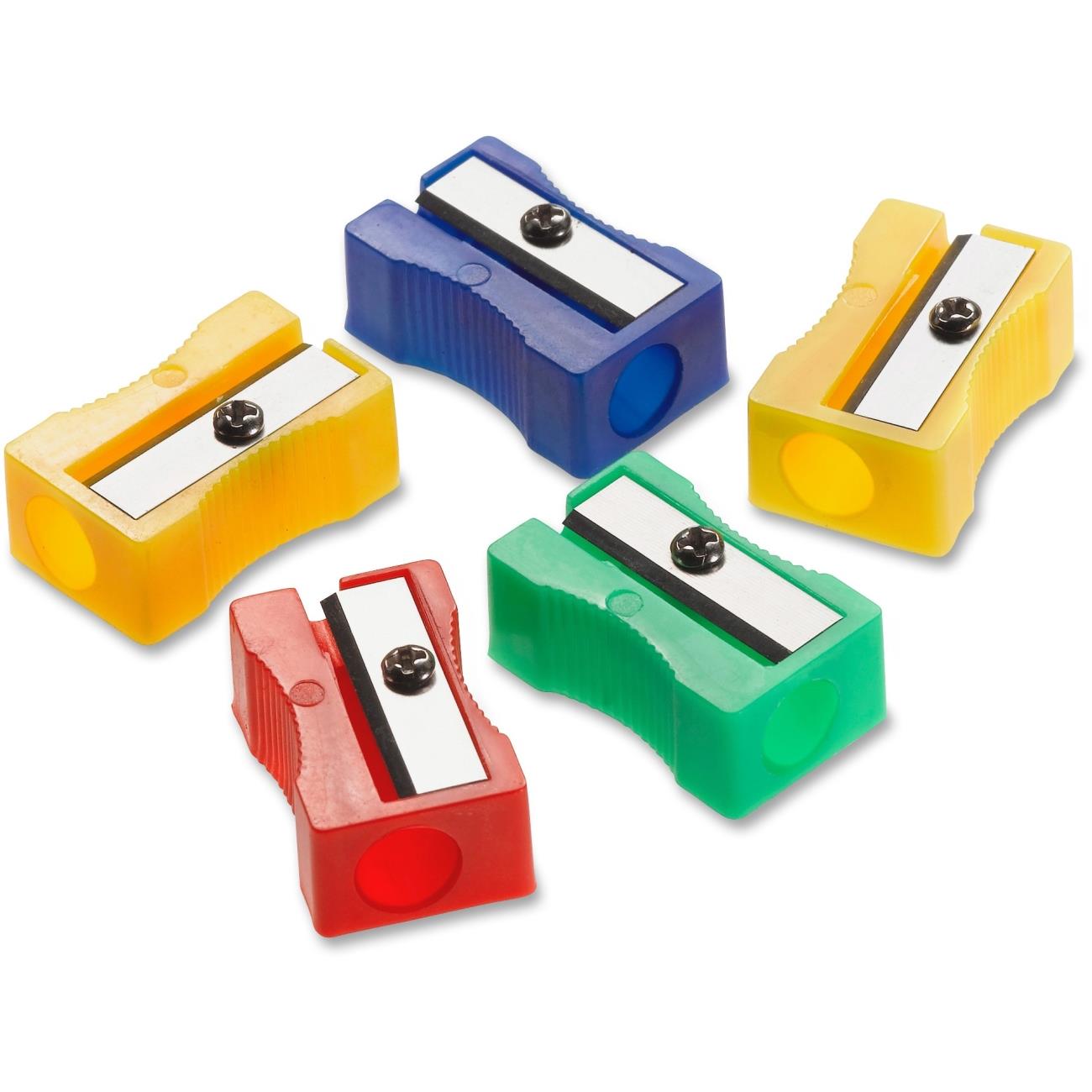 Westcott Manual Pencil Sharpeners Red/Blue/Green/Yellow 4w x 2d x 1h 24/Pack