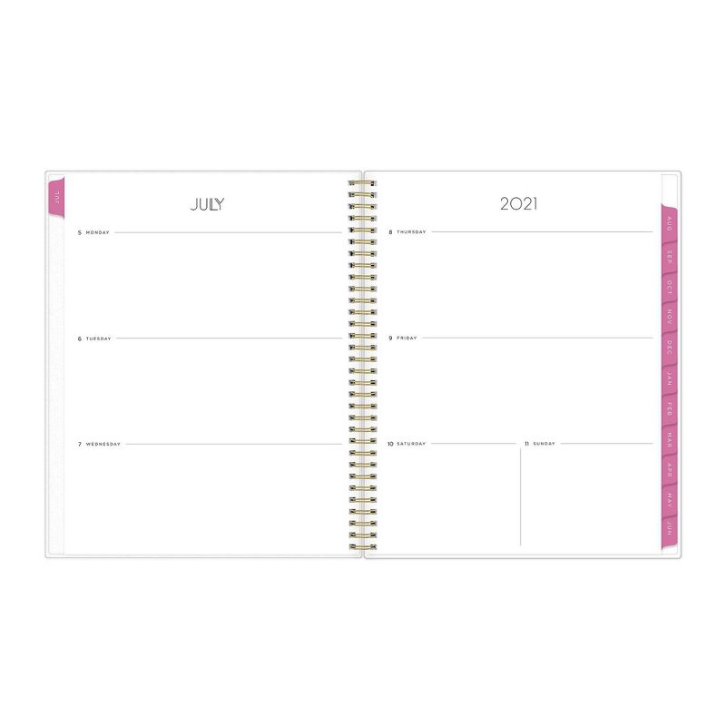 2021-22 Academic Planner 8.5" x 11" Flexible Cover Weekly/Monthly Wirebound Rose - The Home Edit