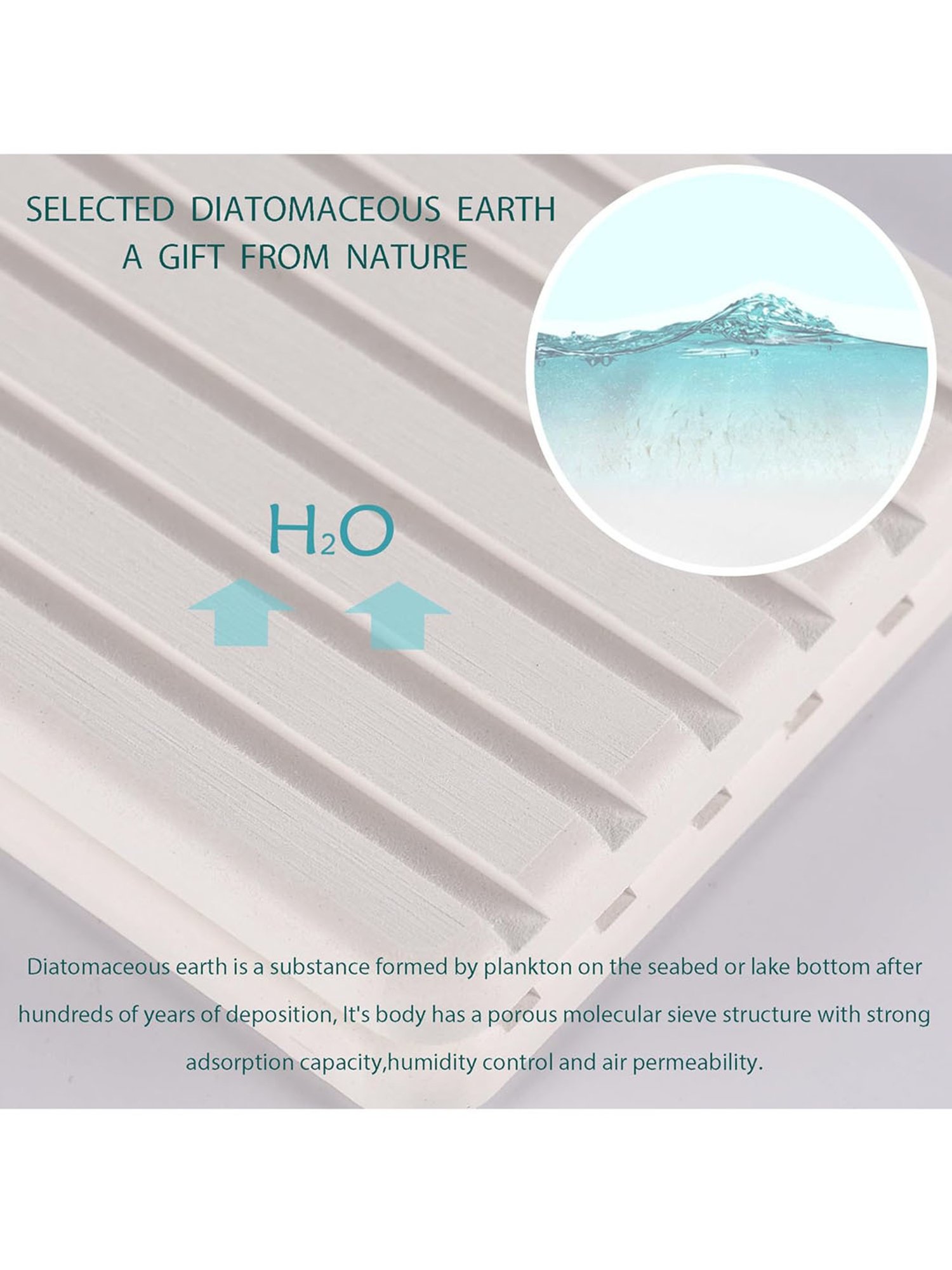 The Artment DryMates - Water Absorbent Diatomite Coasters Set of 2