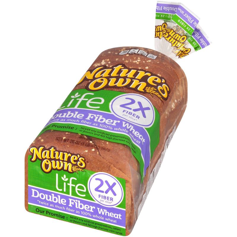 Nature's Own Life Double Fiber Wheat Bread - 20oz