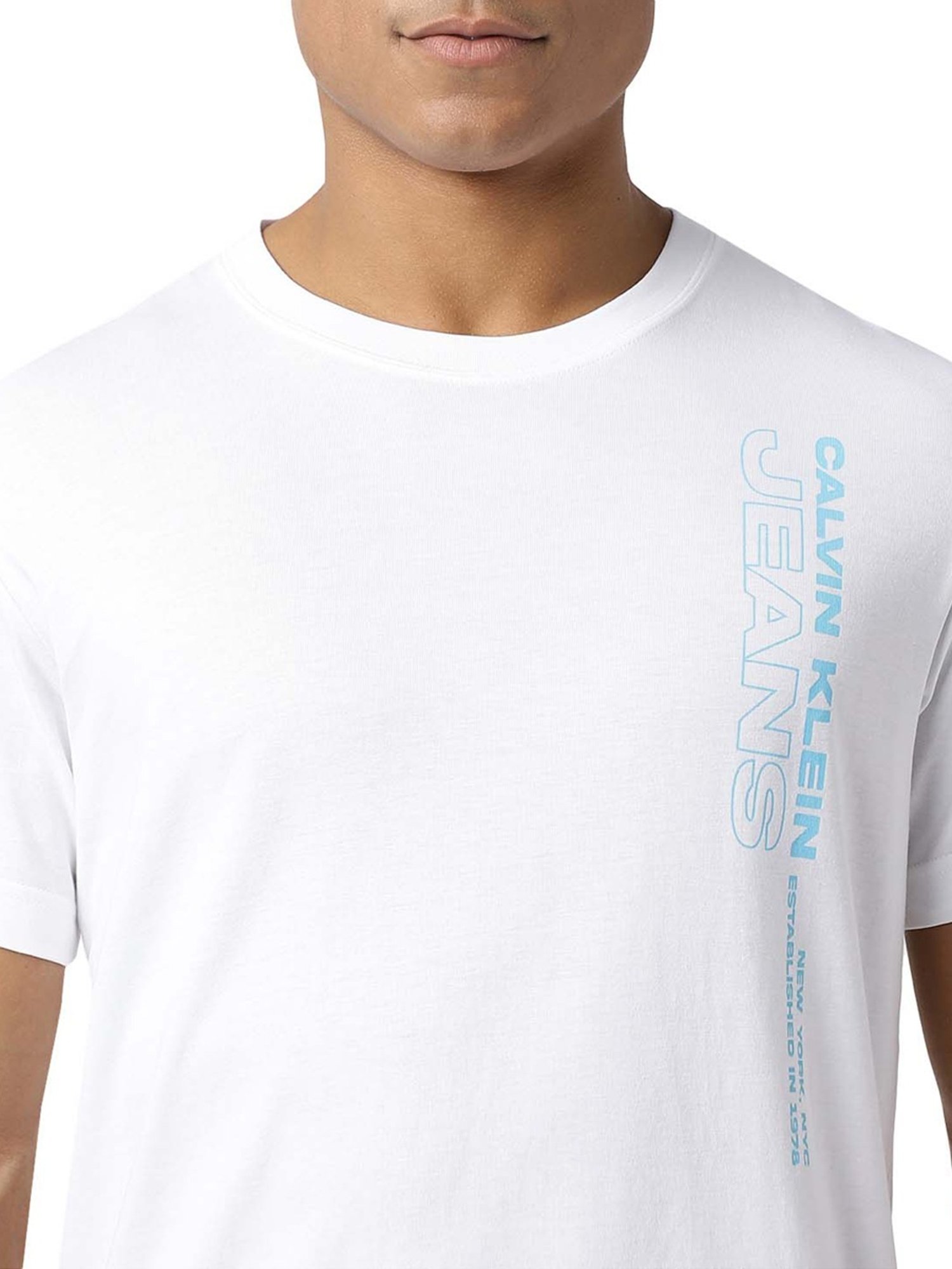 Calvin Klein Jeans Bright White Logo Regular Fit T-Shirt