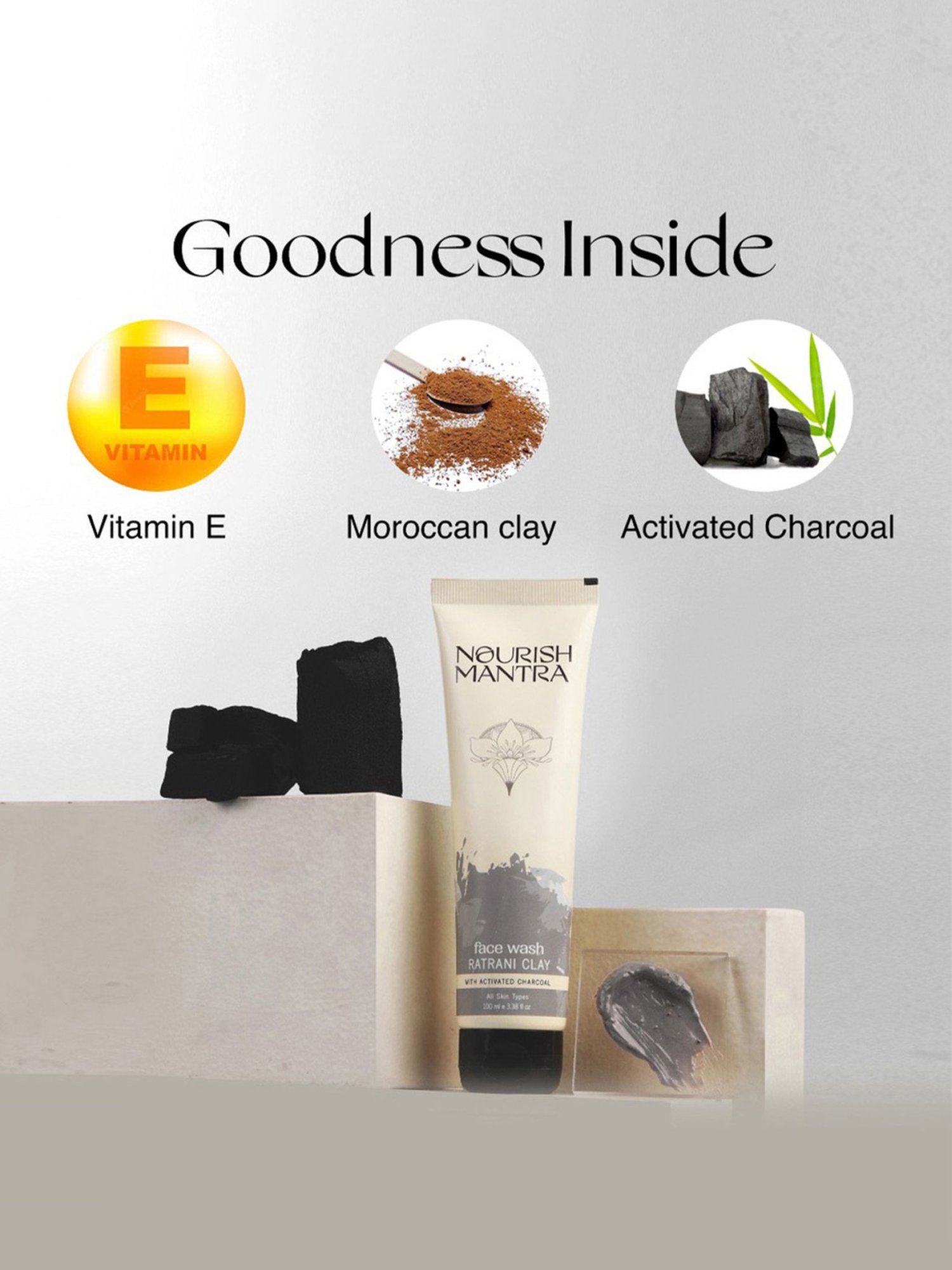 Nourish Mantra Ratrani Clay Face Wash - 100 ml