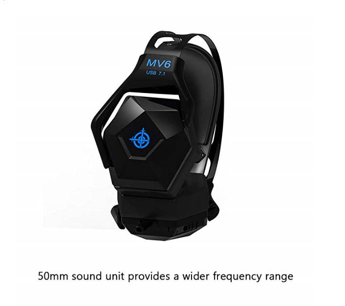 Docooler 7.1 Virtual Surround Sound Stereo Headset Wired Headphones Gaming Earphones for Computer PC Magic-Refiner MV6