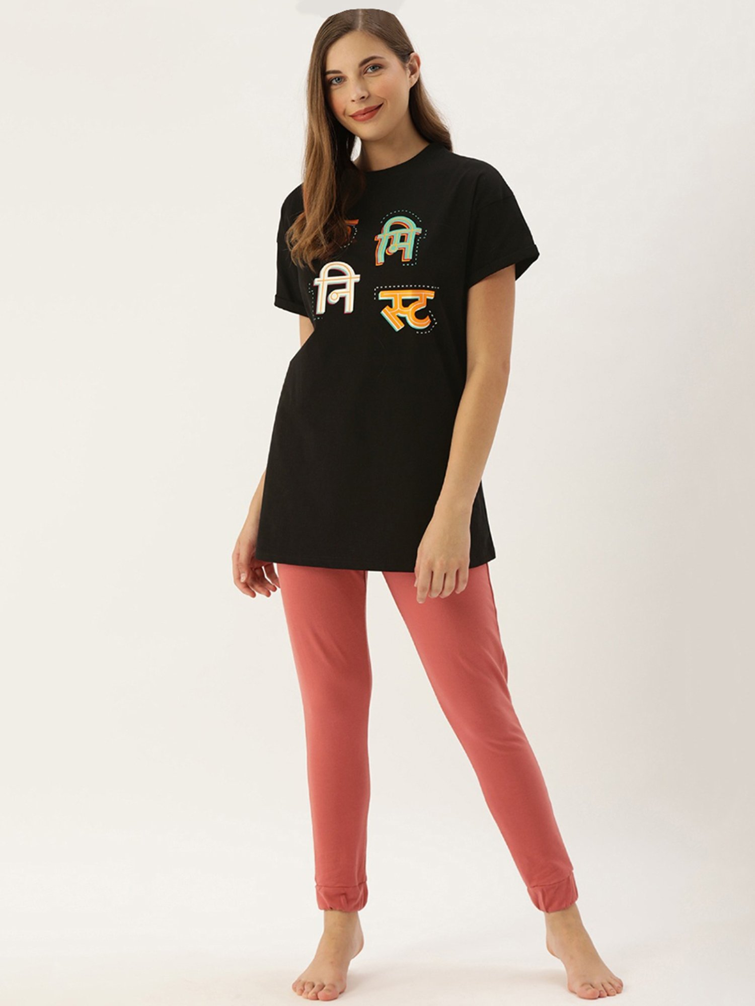 Clt.s Black Printed T-Shirt