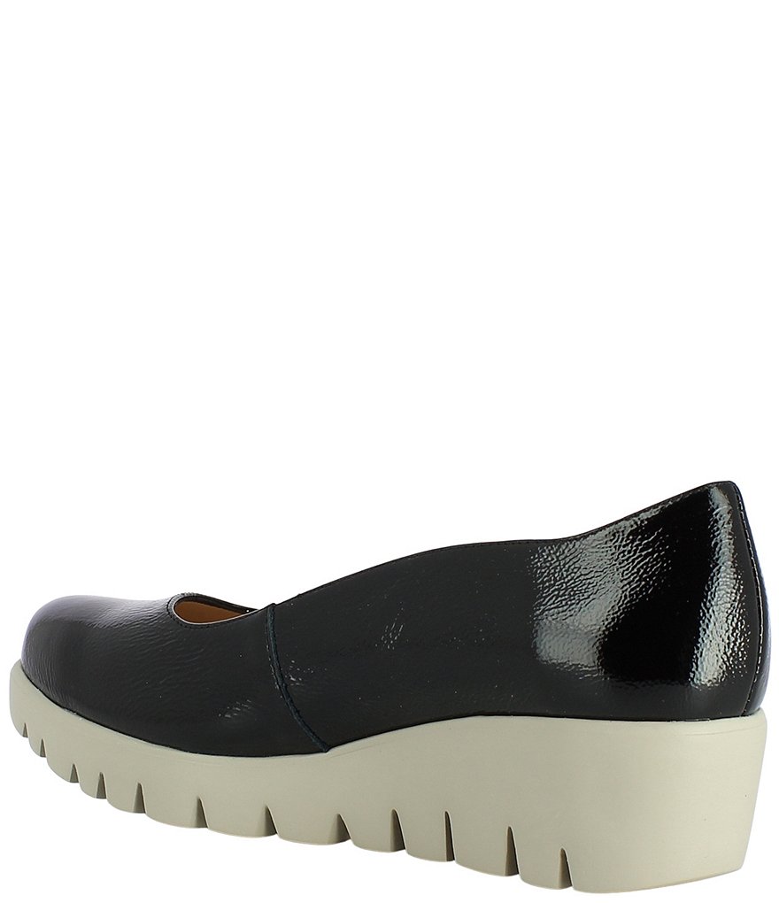 Wonders Loulou Patent Leather Extra Light Platform Wedge Pumps