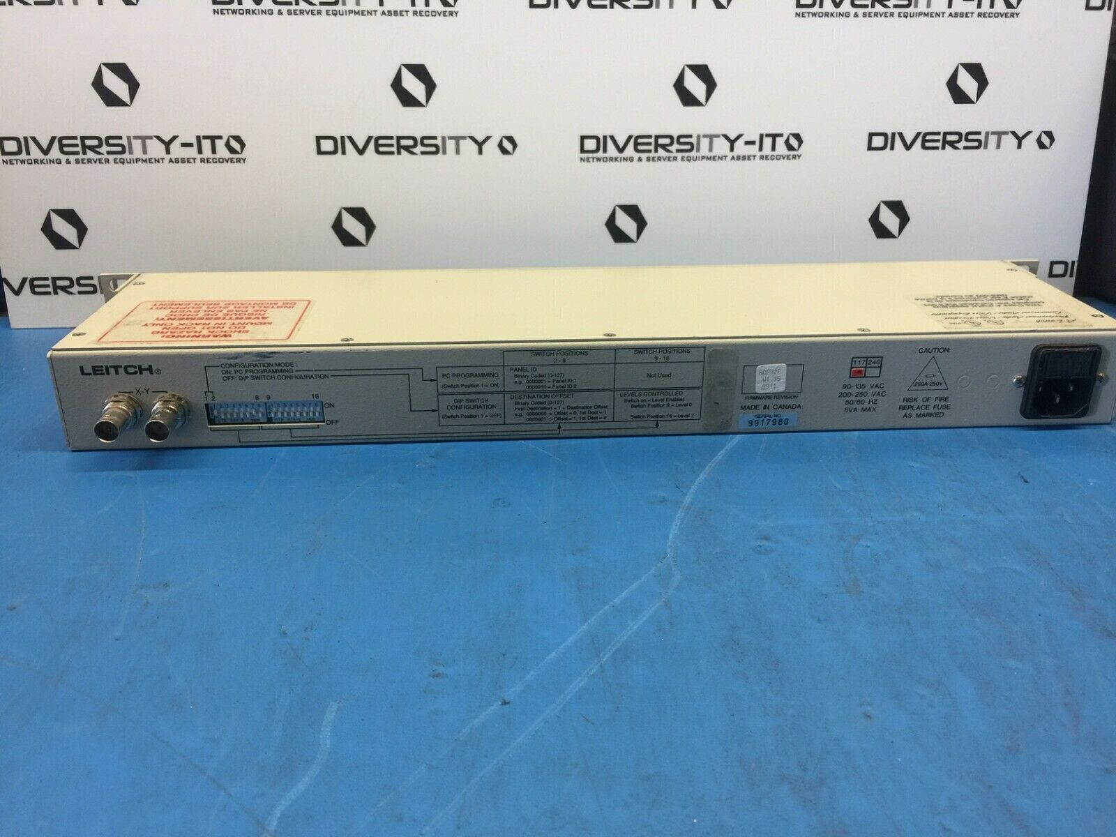 Leitch 16X1p Routing Switcher