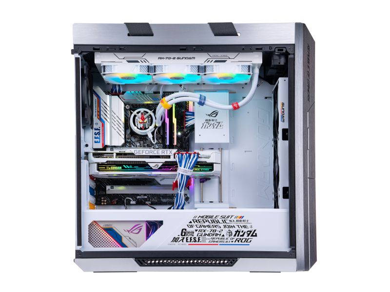 ABS ROG Gundam Limited Edition Gaming PC - Intel i9 11900K - STRIX Gundam GeForce RTX 3080 - G.Skill 32GB 3200MHz - 2TB Intel M.2 - STRIX Gundam 360MM AIO - Windows 10 Pro 64-bit