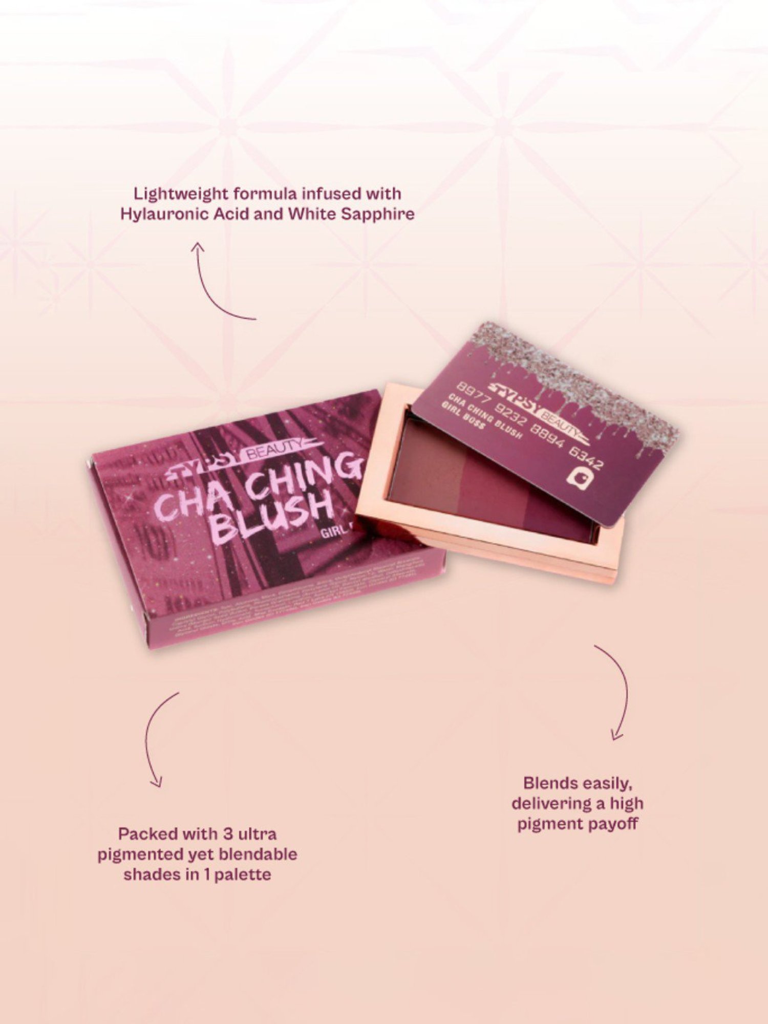 Typsy Beauty Cha Ching Blush Hustler - 8.5 gm