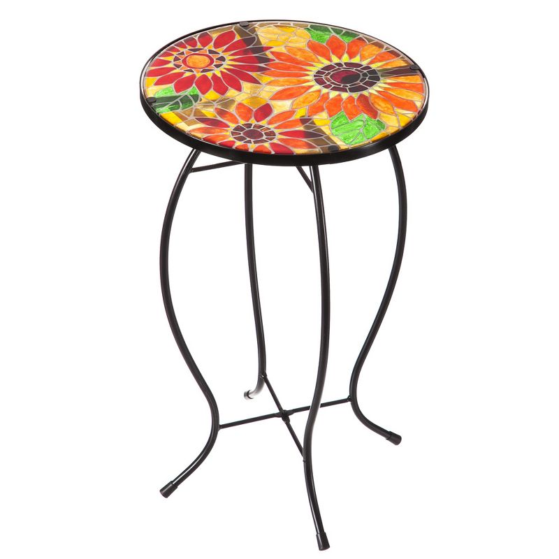 Wood Fiber Clay Patio Accent Table - Olivia & May