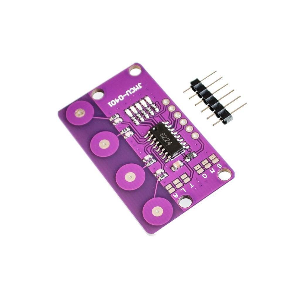 10PCS/LOT 0401 4-bit Button Capacitive Touch Proximity Sensor With Self-locking Function For Arduino Sensor Board