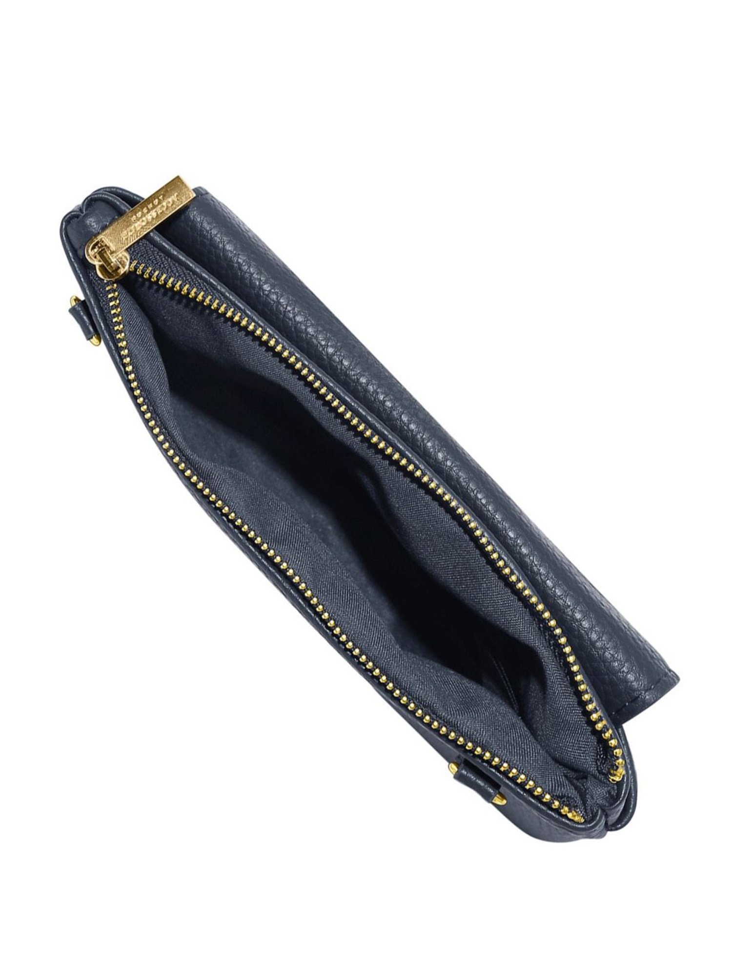 Accessorize London Navy Faux Leather Solid Mobile Pouch