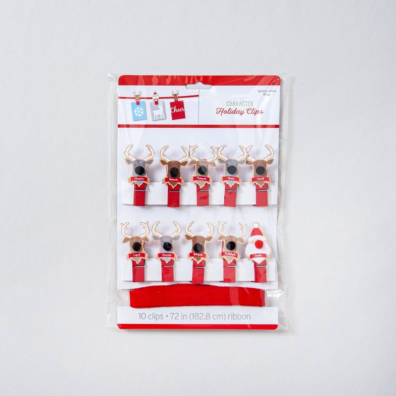 IG Design Group Greeting Card Garland Wood Characters 12ct