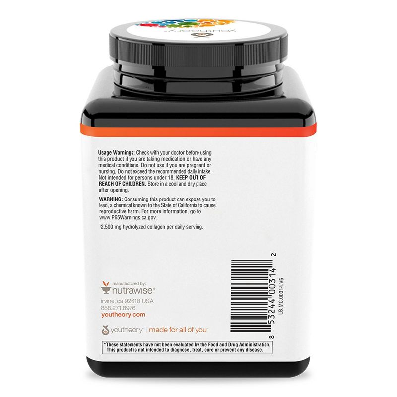 Youtheory Marine Collagen, 2,500 mg , 290 Tablets, Dietary Supplements