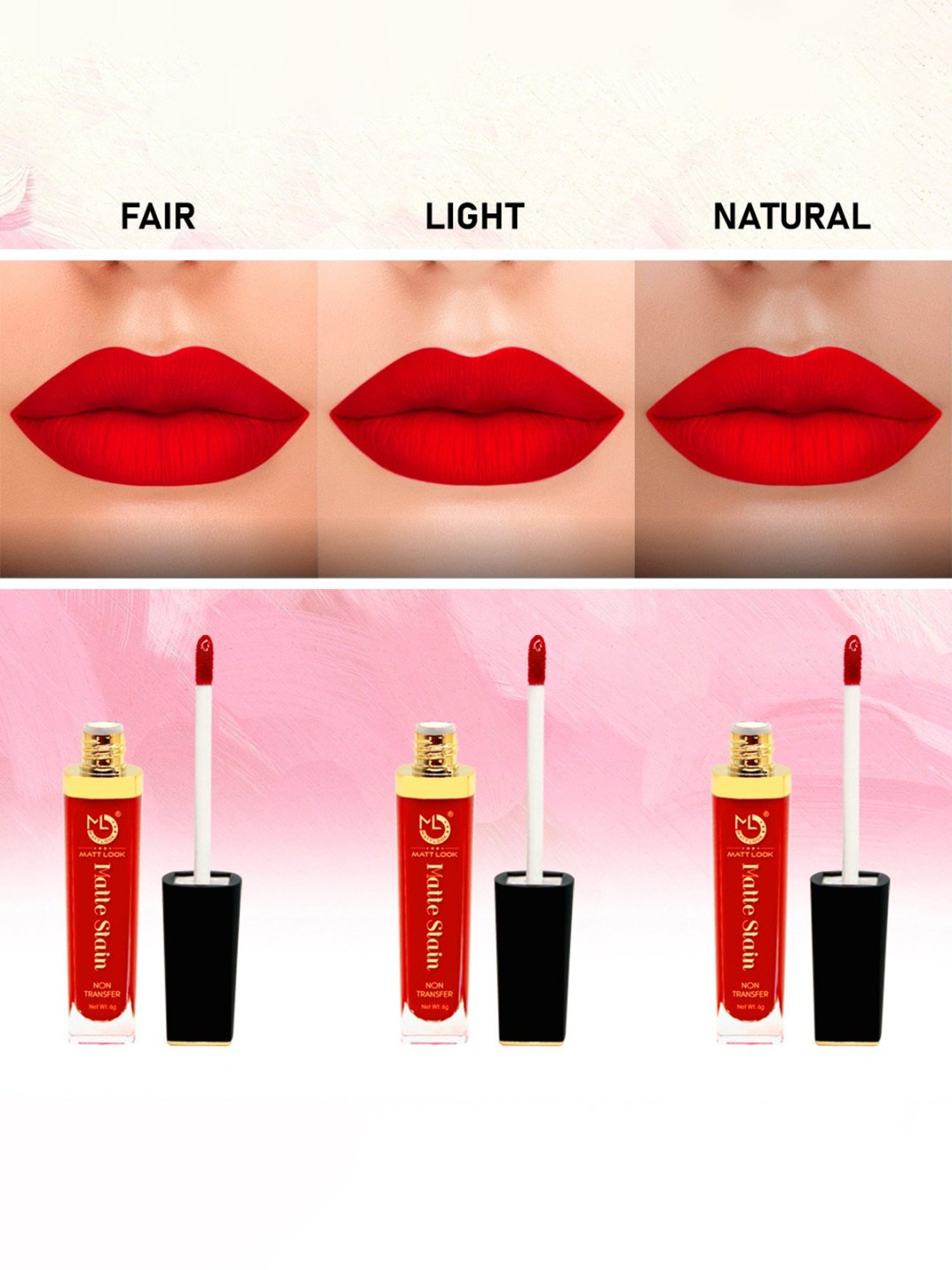 Matt Look Matte Stain Non Transfer Liquid Lipstick 20 Chocolate - 6 gm