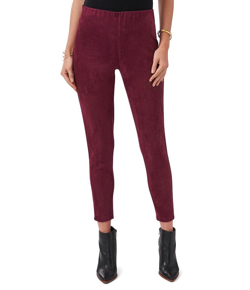 Vince Camuto Stretch Faux Suede Pull-On Leggings