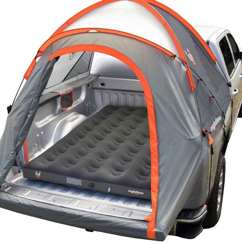 Rightline Gear Mid Size Truck Bed Twin Air Mattress with Electrical Pump - Gray