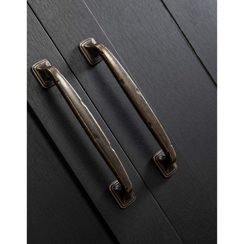 54" Sliding Doors TV Stand For TVs up to 60" Charcoal - Home Essentials