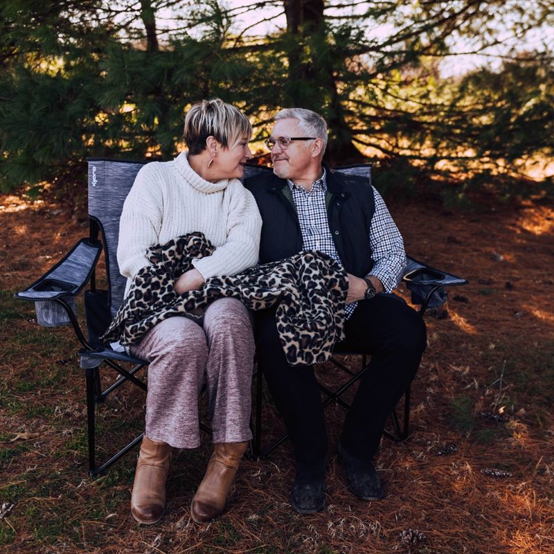 Kijaro 2 Person Camping Duo Chair - Hallett Peak Gray