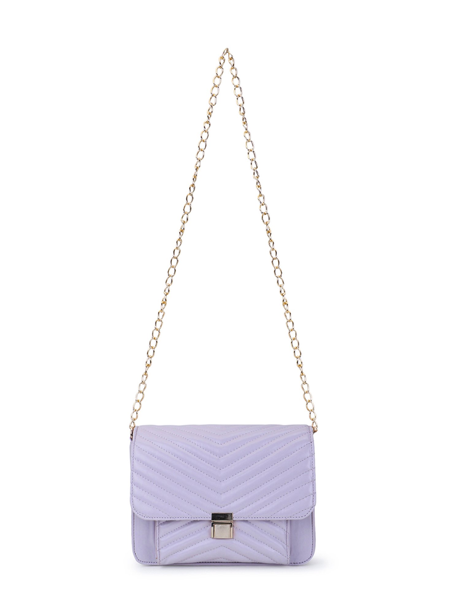 Spice Art lavender Solid Medium Envelope Shaped Cross Body Bag