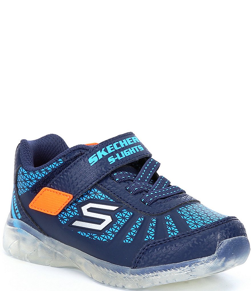 Skechers Boys' Illumi-Brights- Tuff Track Light Up Sneakers (Infant)