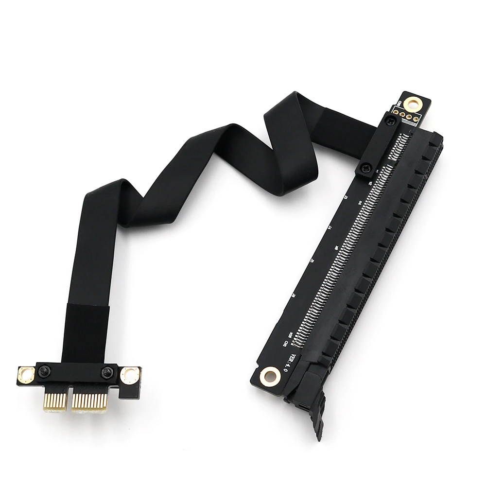 PCI E 1X to 16X Adapter PCIe Flexible Flat Extension Cable PCI Express 1 to 16 X Adapter Riser Card PCIE Extender for BTC Mining