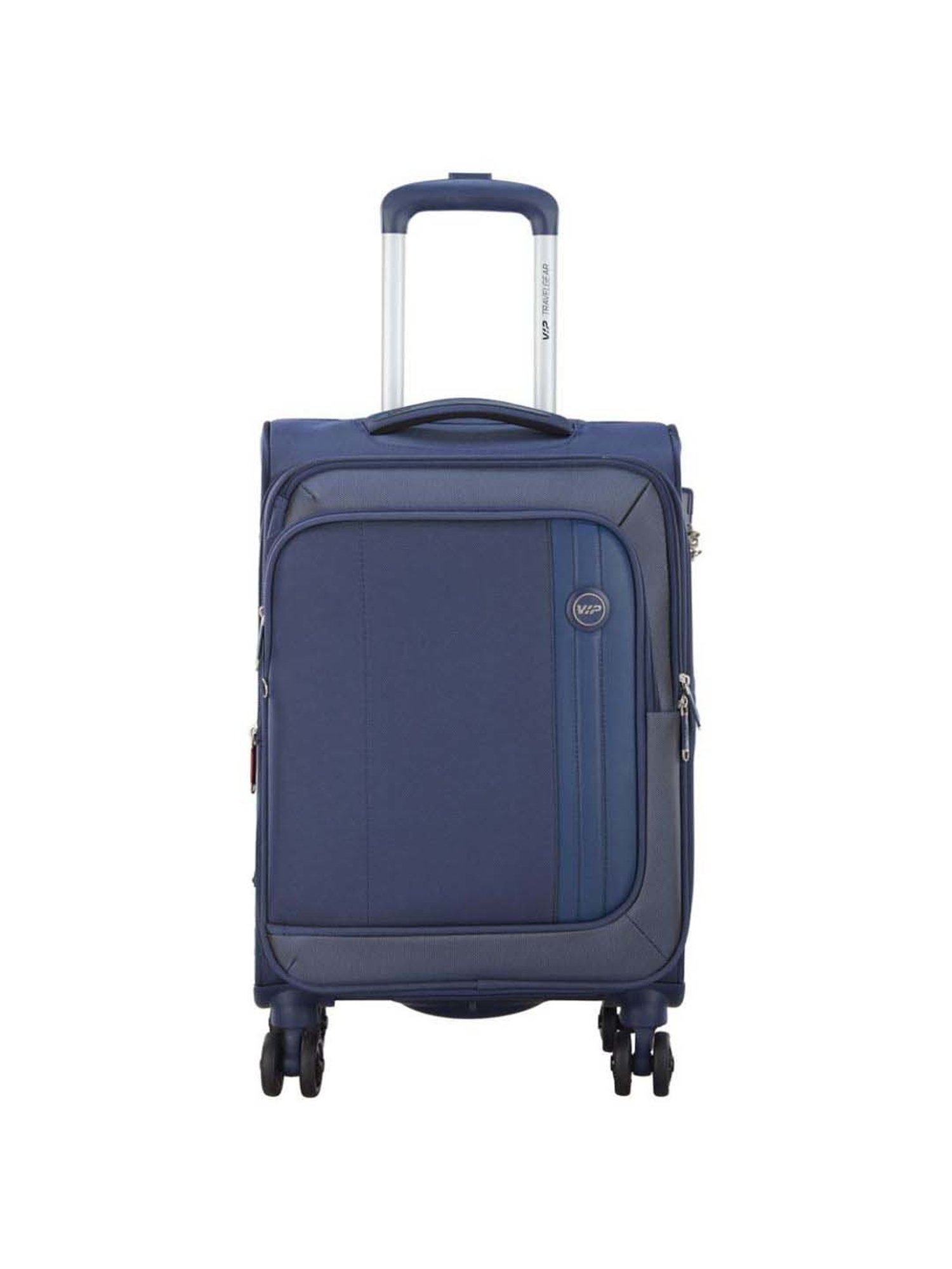 VIP Unicorn Nxt Blue Solid Soft Cabin Trolley Bag - 36.5 cm