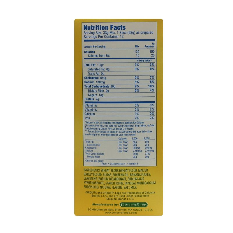 Chiquita Banana Bread Mix - 13.7oz