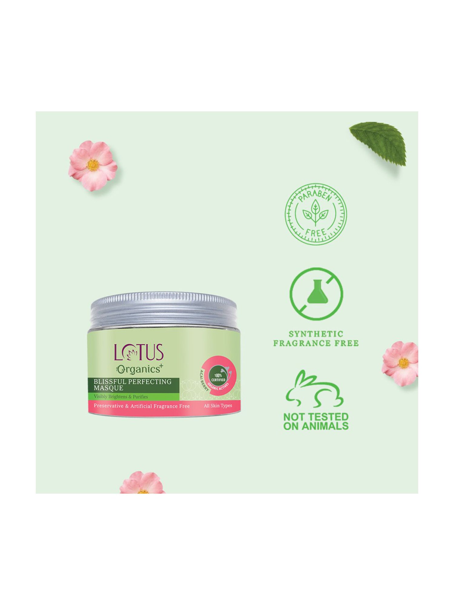 Lotus Organics+ Blissful Perfecting Mask - 50 gm