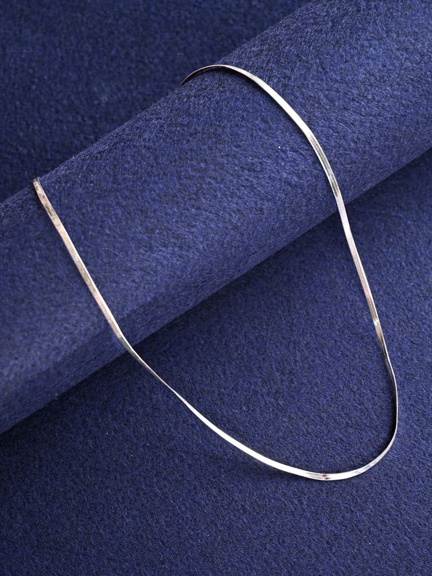 Clara 925 Sterling Silver Hasli Chain Necklace in 18-inches for Women & Girls