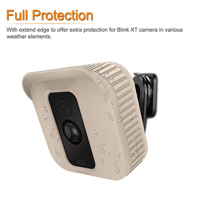 Silicone Skin for Blink XT2XT Camera 3 Pack Premium Silicone UV Weather Resistant Protective and Camouflaged Case Cover for Blink XT2 XT Home Security Indoor Outdoor Camera Beige