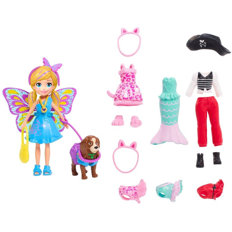 Polly Pocket Polly & Puppy Matching Doll Playset