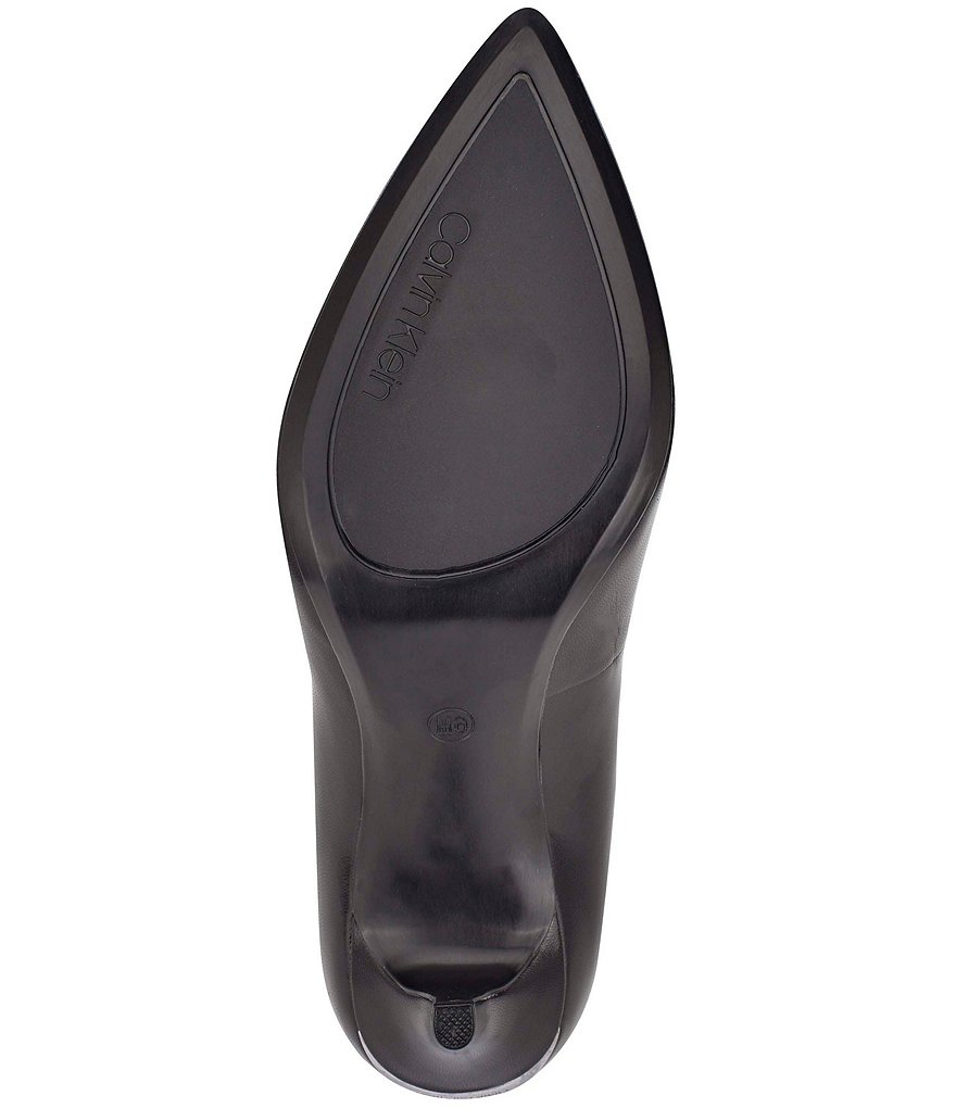 Calvin Klein Gayle Leather Pointed Toe Pumps