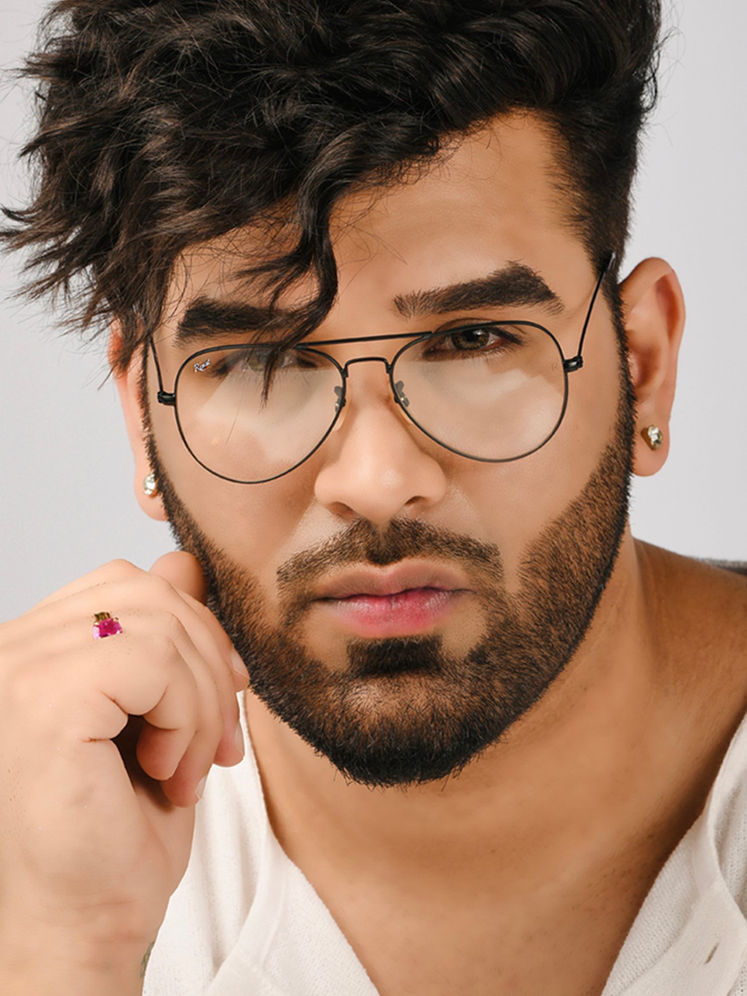 Resist Eyewear Clear Aviator UV Protection Unisex Sunglasses