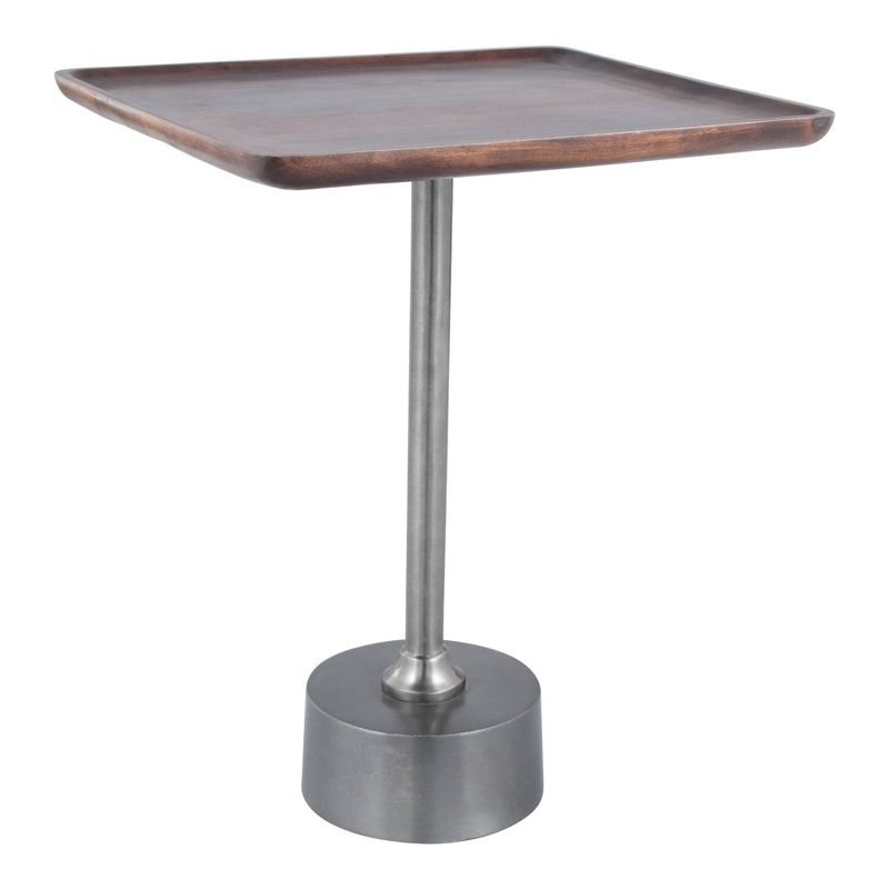 Boa Narrow Chairside Table - Chocolate Cherry - Leick Home