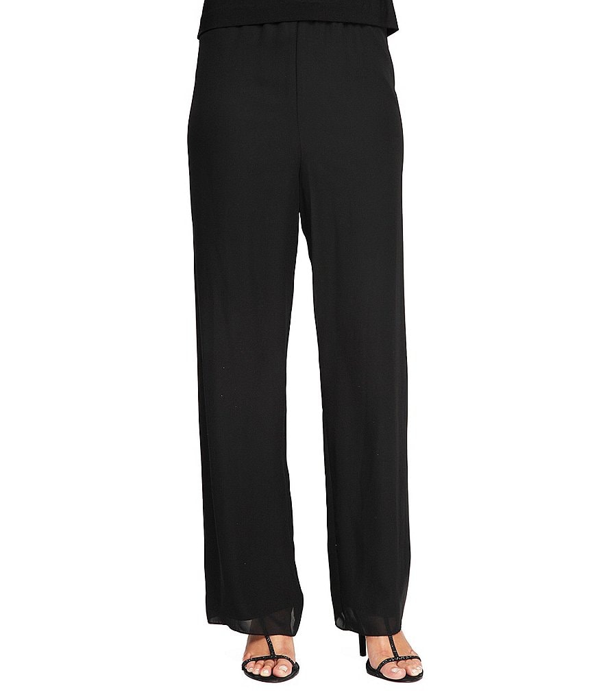 Alex Evenings Silky Chiffon Pants
