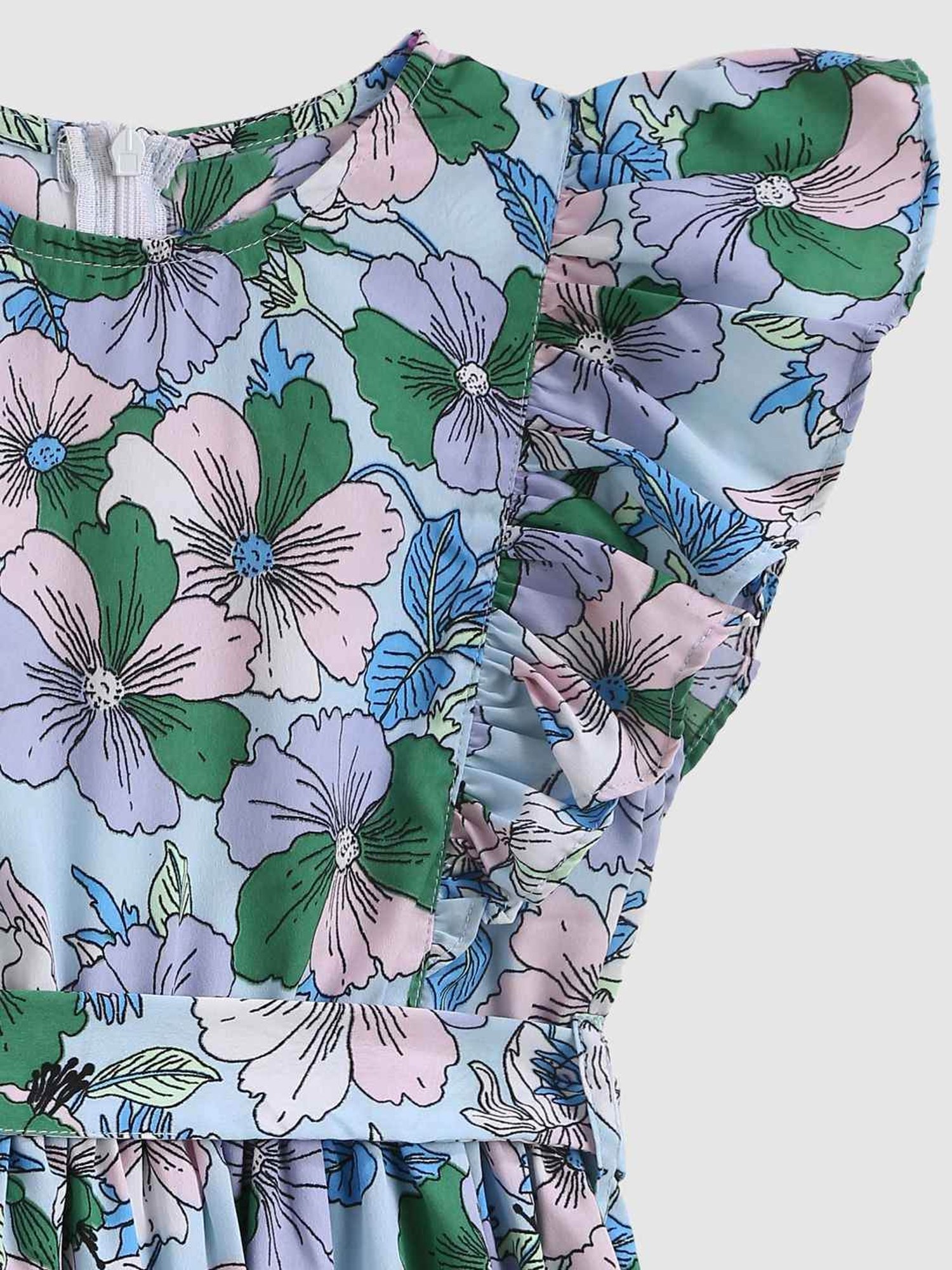 Kids Craft Multicolor Floral Printed Dress