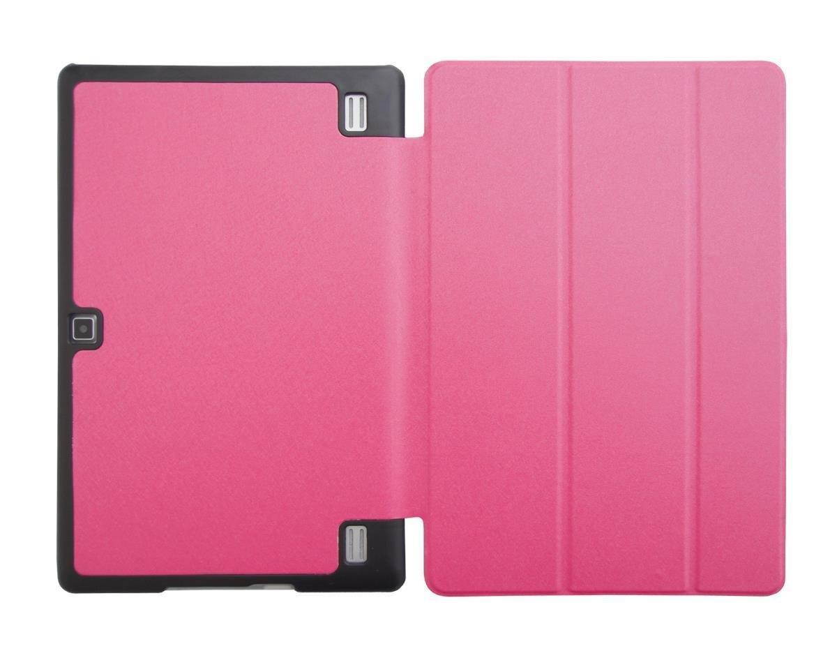 Ultra Slim Folding Cover Case for Insignia Flex 10.1 Inch NS-P16AT10 Tablet (Light Coral)