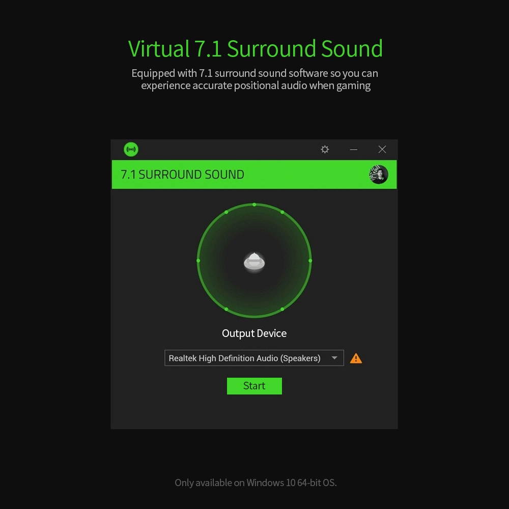 Razer Kraken X-Mercury Gaming Headset 7.1 Surround Sound Headset with Bendable Cardioid Microphone 40mm Driver Unit