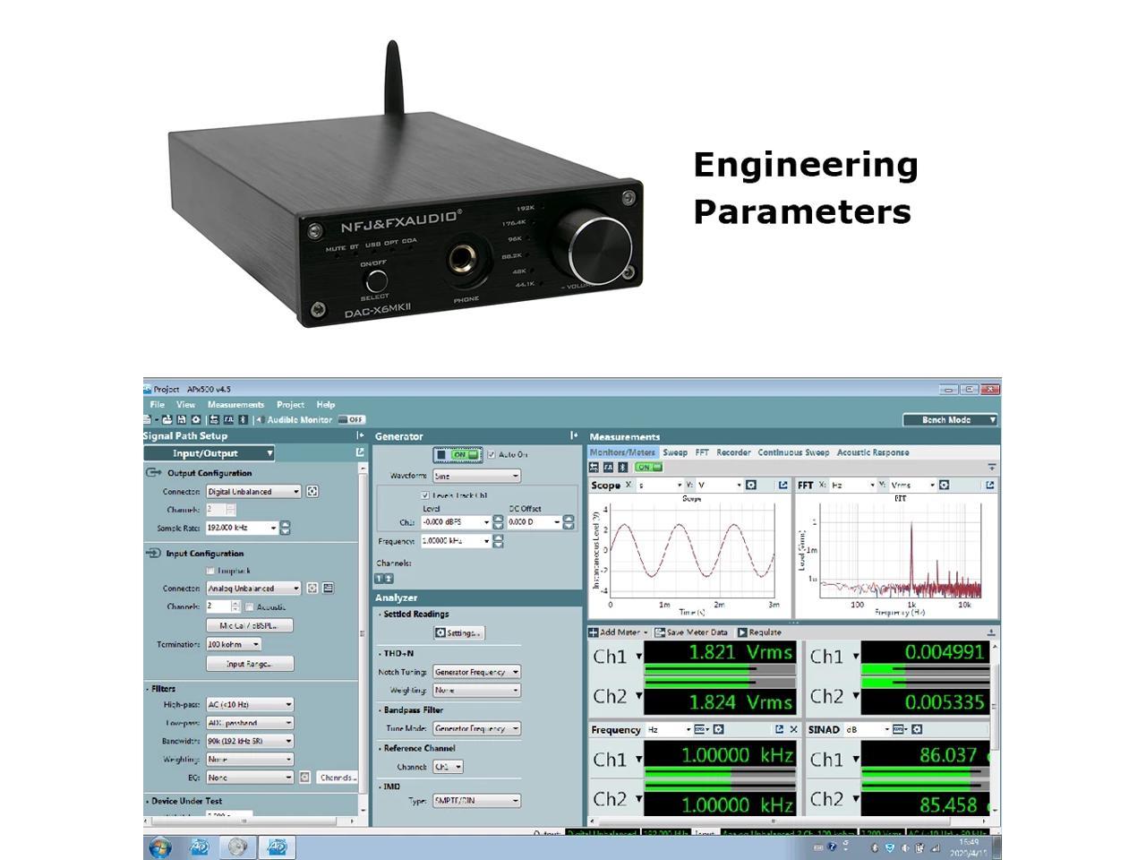 Stereo Gaming DAC & Headphone Amplifier, FX-Audio DAC-X6 MKII 24-Bit/192 KHz USB/Optical/Coaxial to RCA AUX, Digital-to-Analog Audio Converter Adapter for Home/Desktop Powered/Active Speakers(silver)