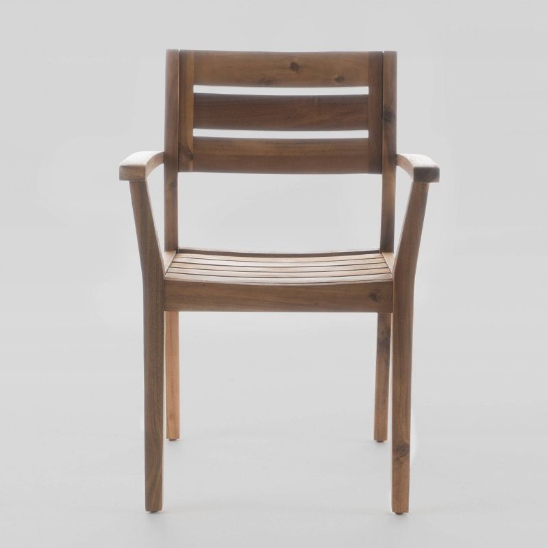 Midvale 7pc Acacia Wood Dining Set - Teak - Christopher Knight Home